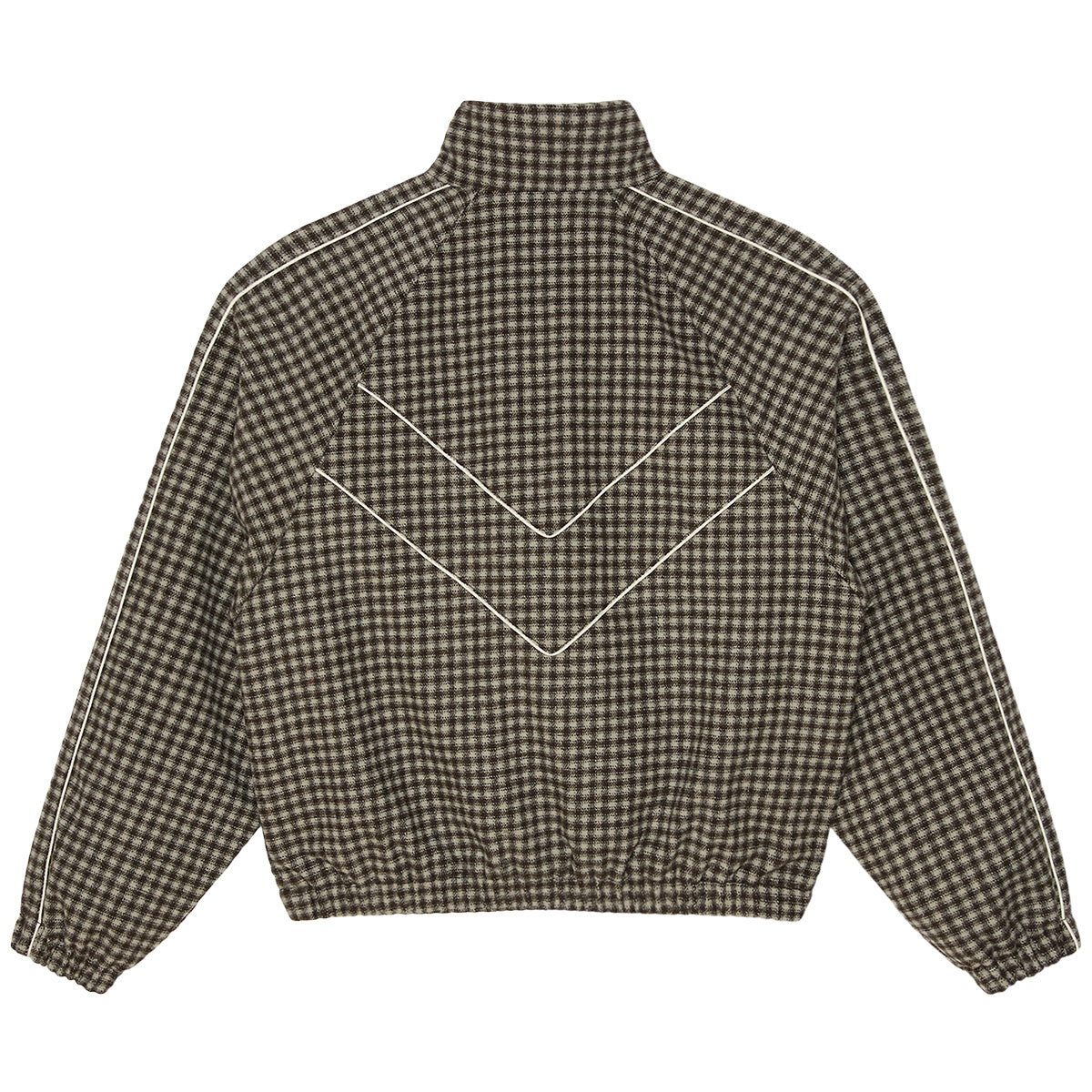 Obey Leisure Training Jacket Abbey Stone Plaid