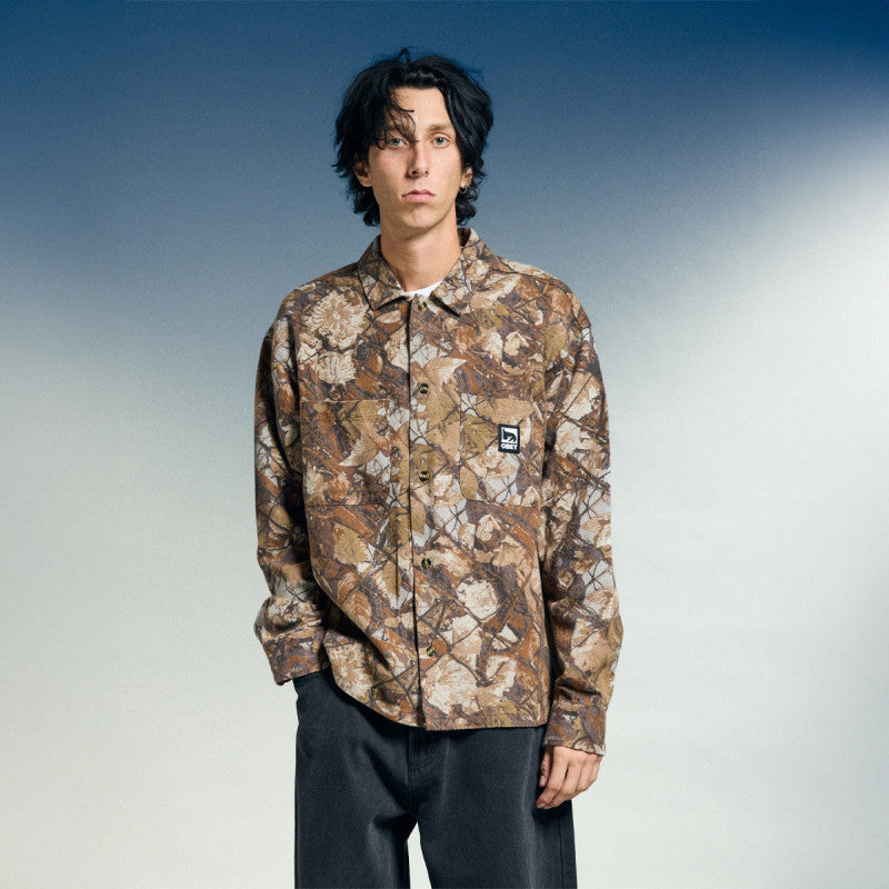 Obey Longsleeve Shirt Fence Camo