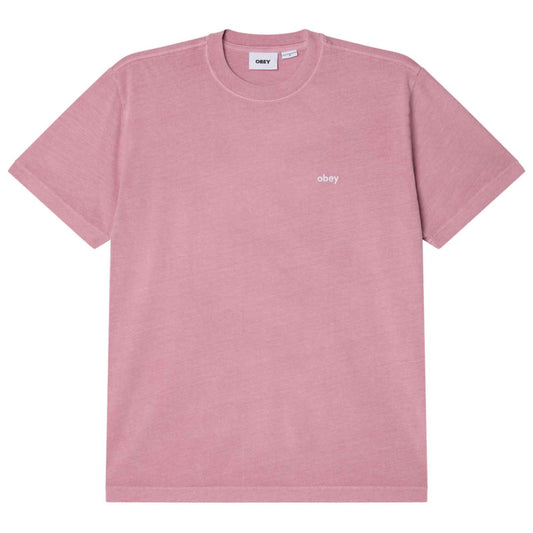 Obey Lowercase Pigment T-Shirt Pigment Lilac