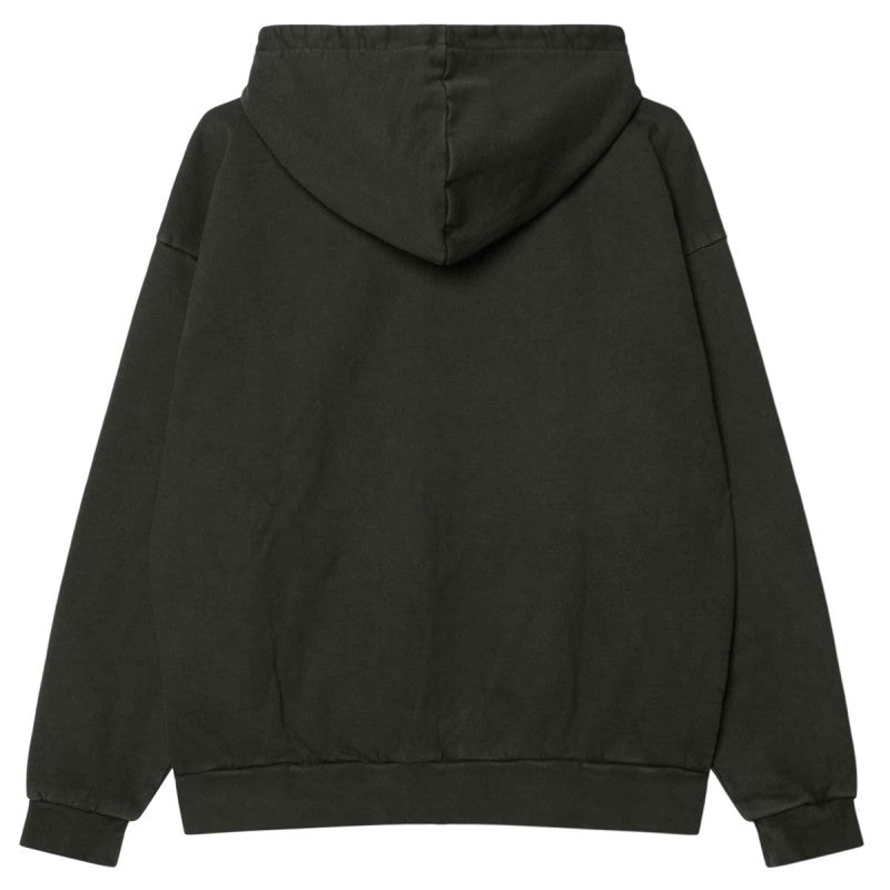 Obey Lowercase Pigment Zip Hooded Sweater Pigment Pirate Black