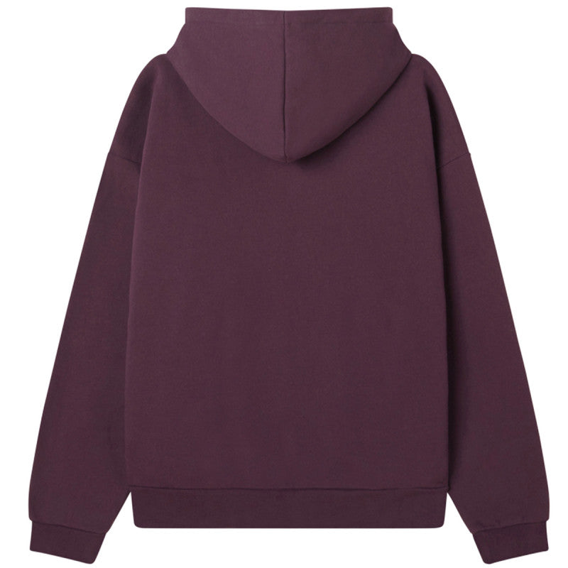 Obey Mental Hygiene Extra Heavy Hooded Sweater Plum Perfect