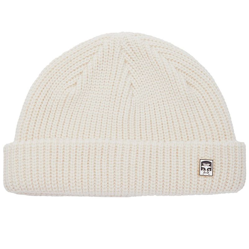 Obey Micro Beanie Unbleached