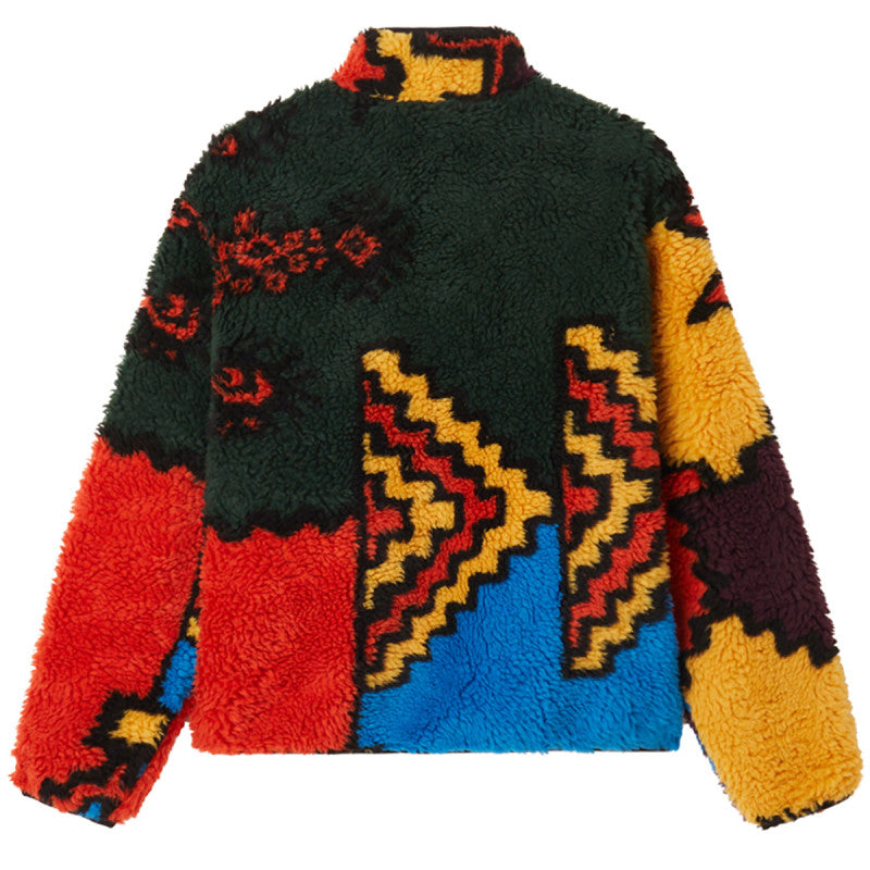 Obey Moroccan Rug Sherpa Jacket Bright