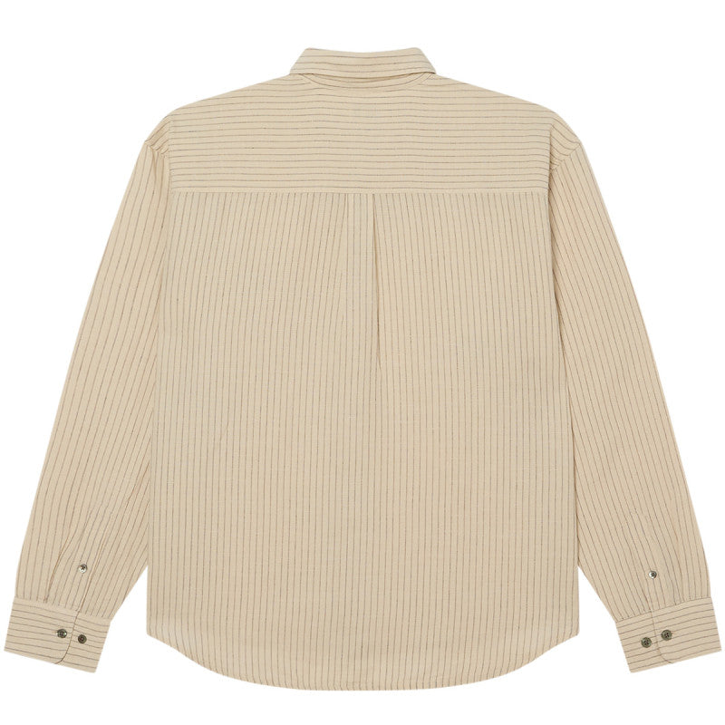 Obey Nelson Longsleeve Woven Silver Grey