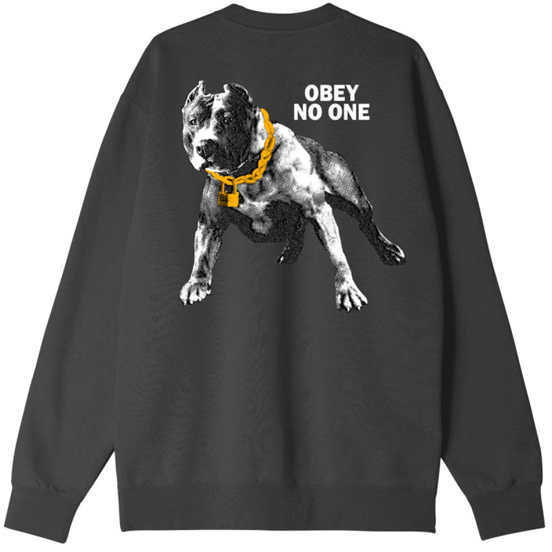 Obey No One Crewneck Sweater Black