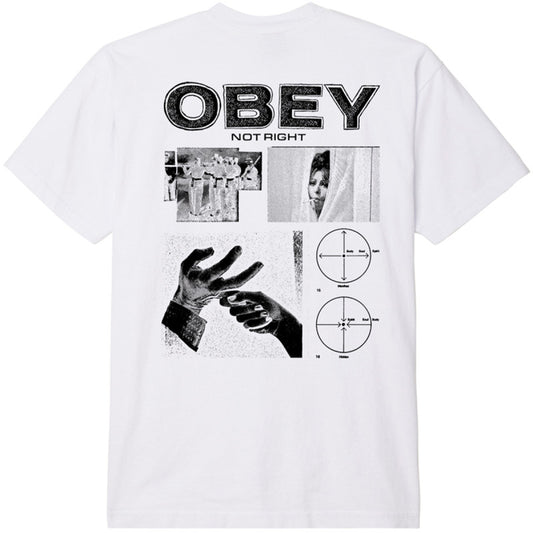 Obey Not Right T-Shirt White