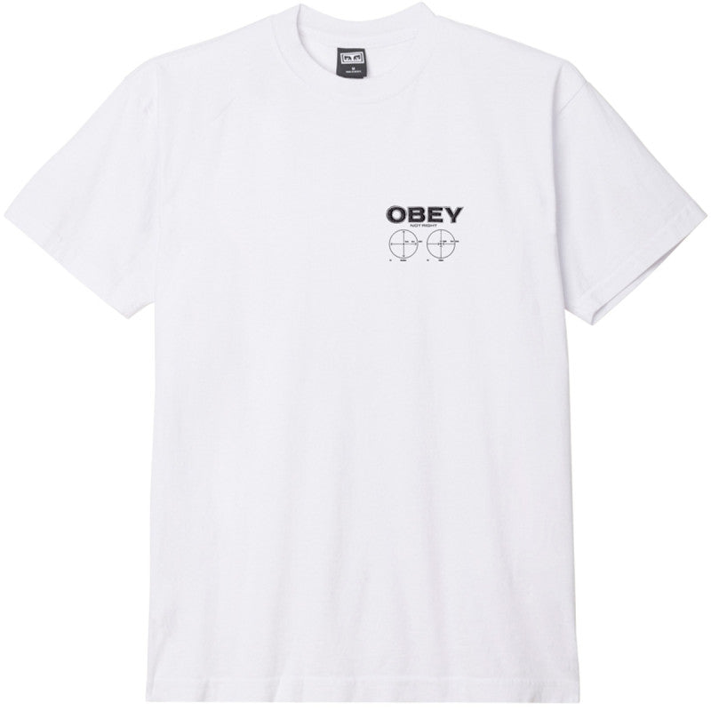 Obey Not Right T-Shirt White