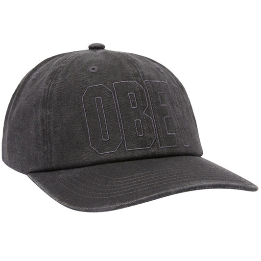 Obey Nova 6 Panel Cap Pigment Black