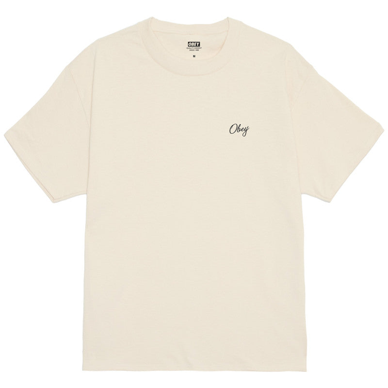 Obey Paper Rose T-Shirt Cream