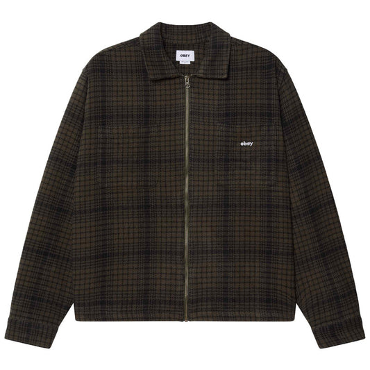 Obey Parker Zip Shirt Jacket Rosin