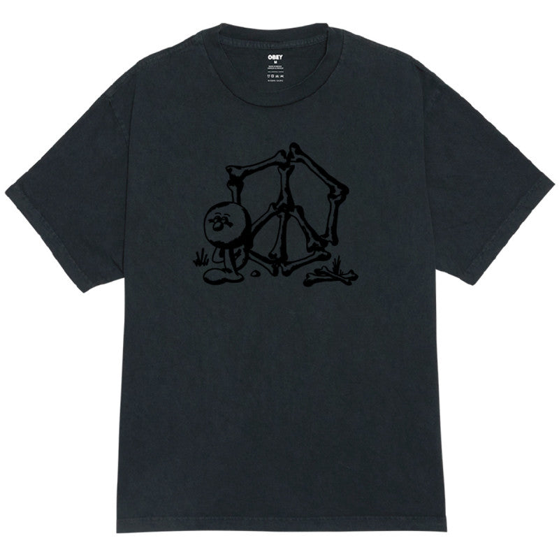 Obey Peace And Noise T-Shirt Dusty Black