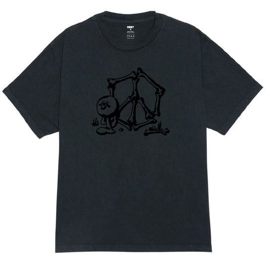Obey Peace And Noise T-Shirt Dusty Black