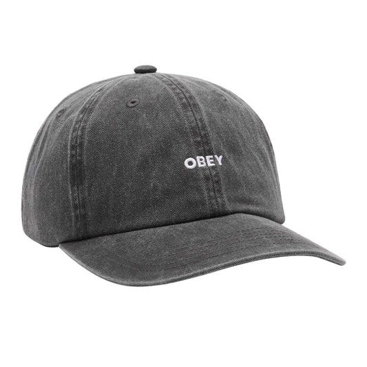 Obey Pigment Bold 6 Panel Cap Pigment Black