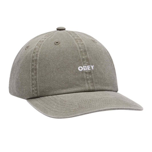 Obey Pigment Bold 6 Panel Cap Pigment Olive