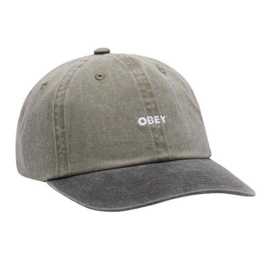 Obey Pigment Bold 6 Panel Cap Pigment Olive/Black