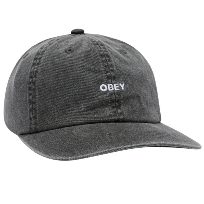 Obey Pigment Bold 6 Panel Strapback Pigment Black