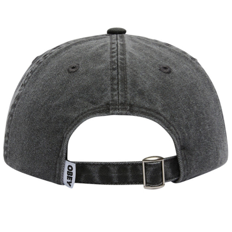 Obey Pigment Bold 6 Panel Strapback Pigment Black