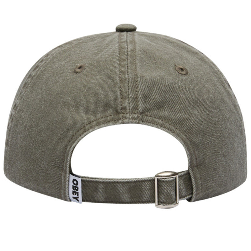 Obey Pigment Bold 6 Panel Strapback Pigment Olive