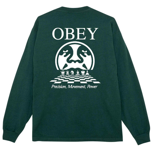 Obey Precision Longsleeve T-Shirt Pigment Rainforest