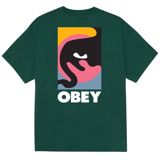 Obey Quarter Icon T-Shirt Rainforest