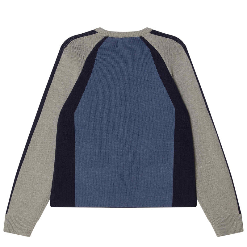 Obey Raglan Sweater Dull Blue