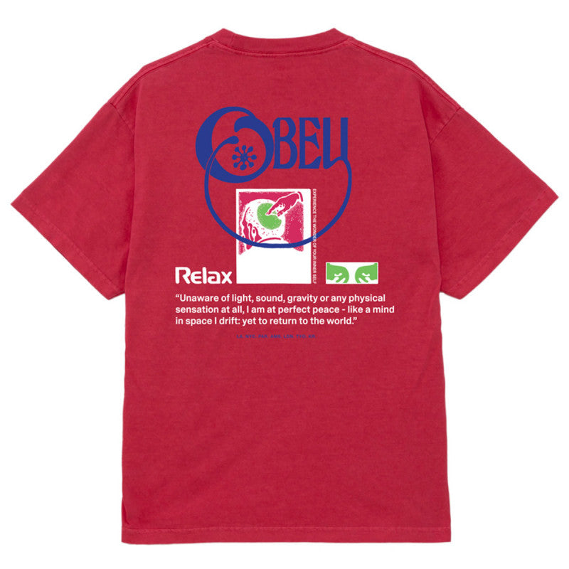 Obey Relax T-Shirt Pigment Raspberry