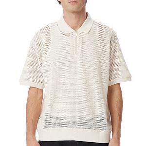 Obey Rolling Button-Up Polo Unbleached