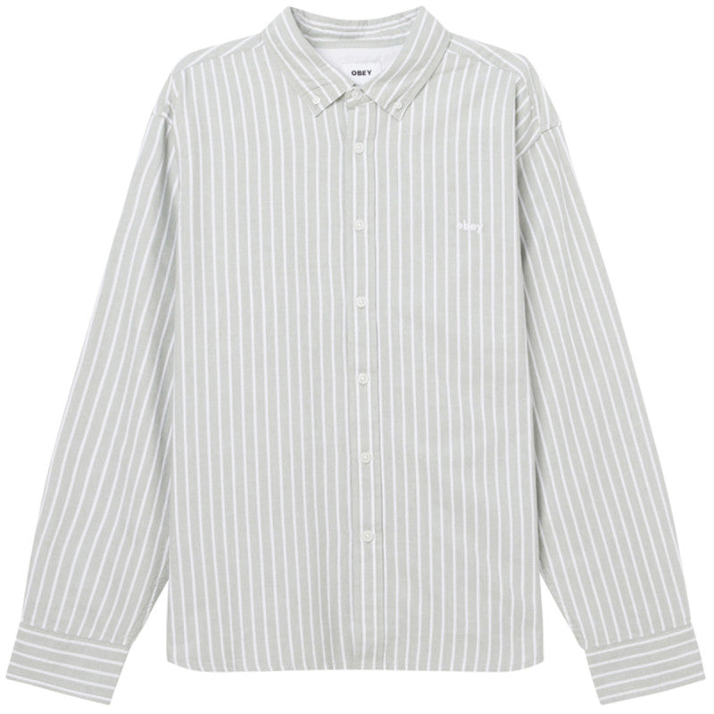 Obey Rowena Woven Longsleeve Shirt Lily Pad