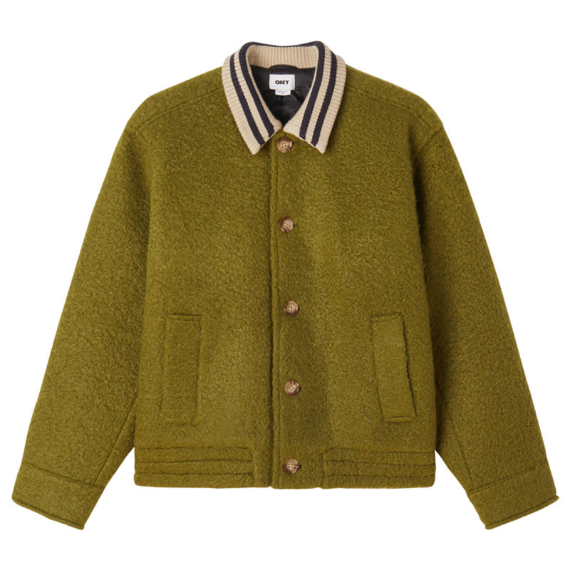 Obey Saunders Blouson Jacket Moss Green