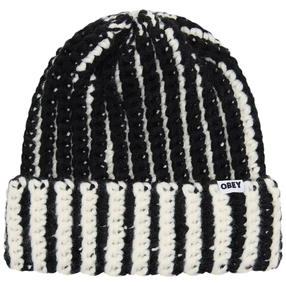 Obey Scout Chunky Beanie Black