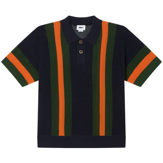 Obey Seth Polo Sweater Dark Navy