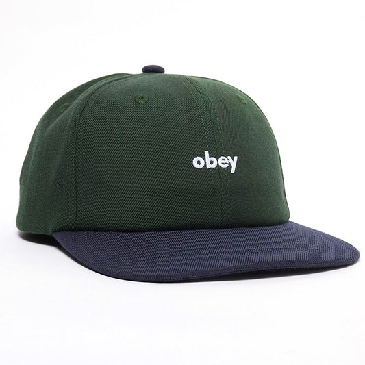 Obey Shade 6 Panel Snapback Cap Dark Cedar