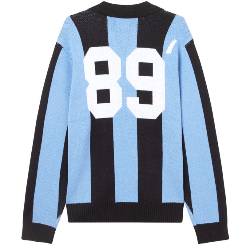 Obey Soccer Jersey Sweater Light Blue/Black