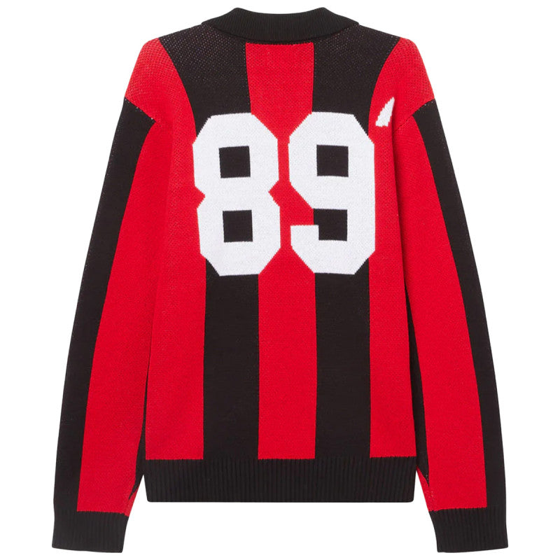 Obey Soccer Jersey Sweater Red/Black