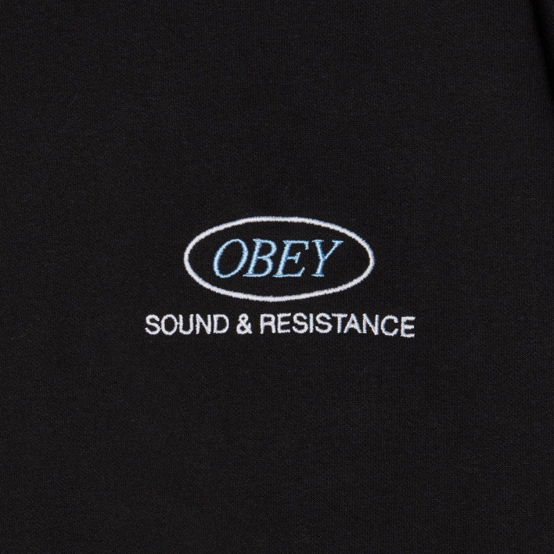 Obey Sound Crewneck Sweater Black