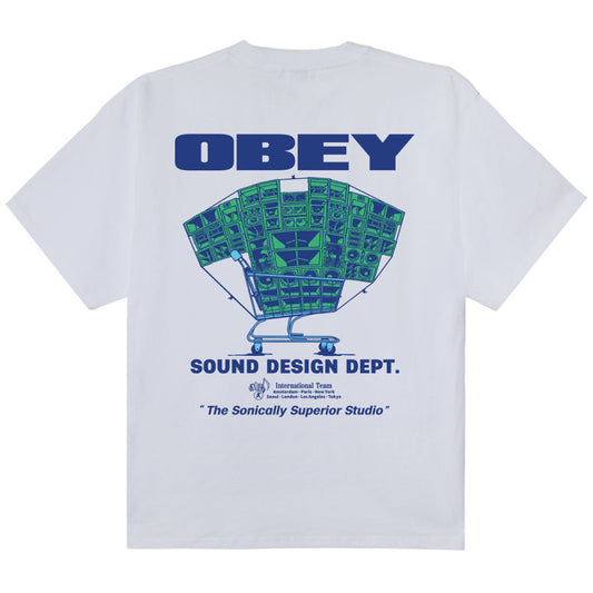 Obey Sound Design Dept. T-Shirt White