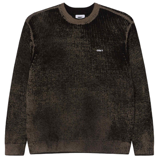 Obey Spray Effect Sweater Black