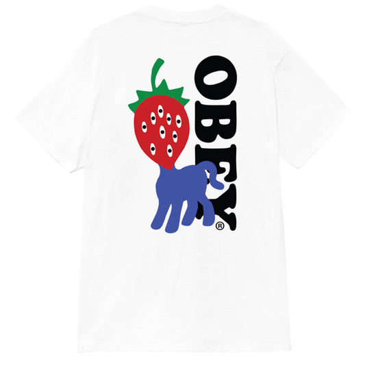 Obey Strawberry T-Shirt White