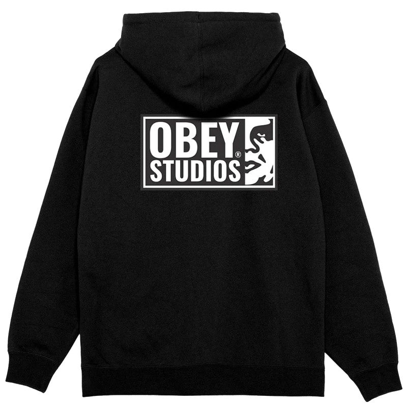 Obey Studios Icon Hooded Sweater Black