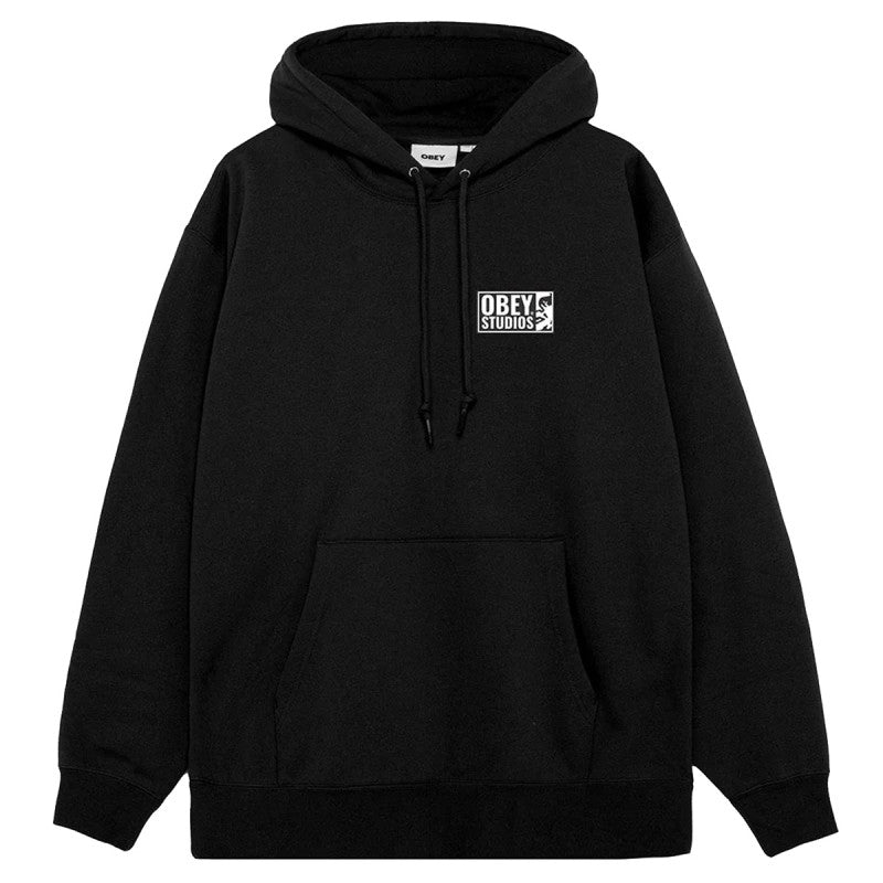 Obey Studios Icon Hooded Sweater Black