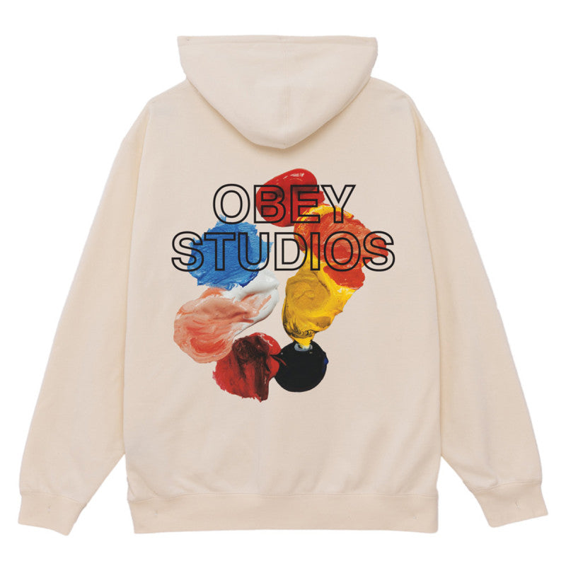 Obey Studios Palette Hooded Sweater Unbleached