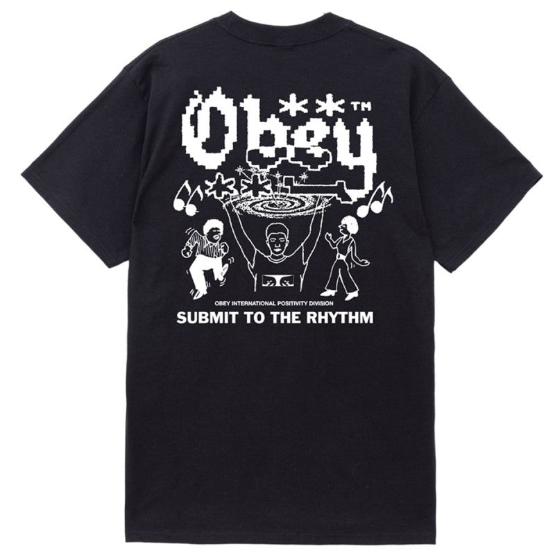 Obey Submit To The Rhythm T-Shirt Black