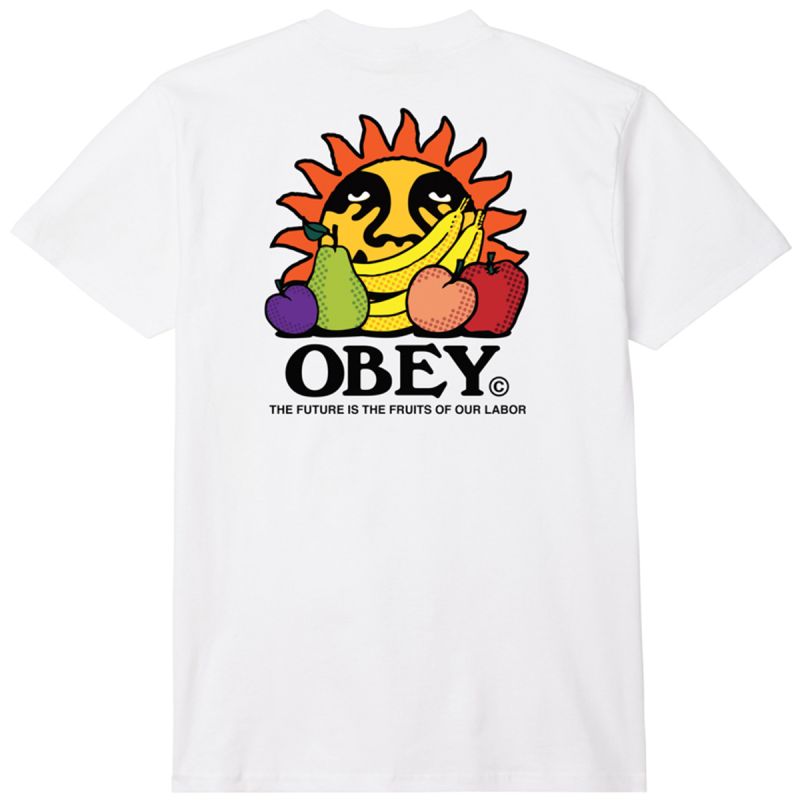 Obey The Future Is The Fruits Of Ou T-Shirt White