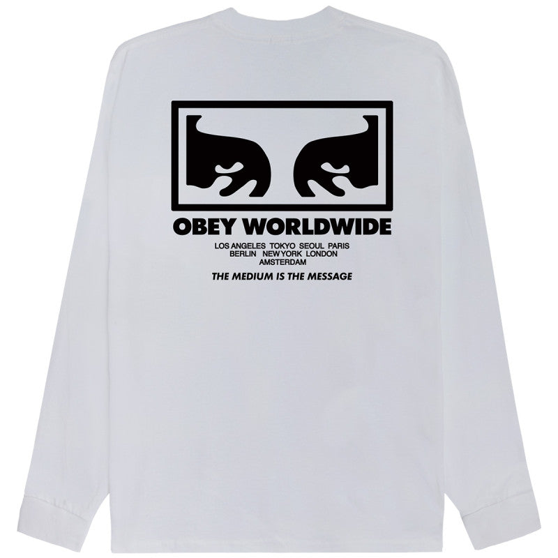 Obey The Medium Is The Message Longsleeve White