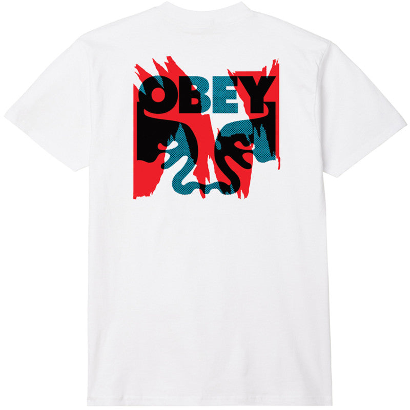 Obey Torn Posters Icon T-Shirt White