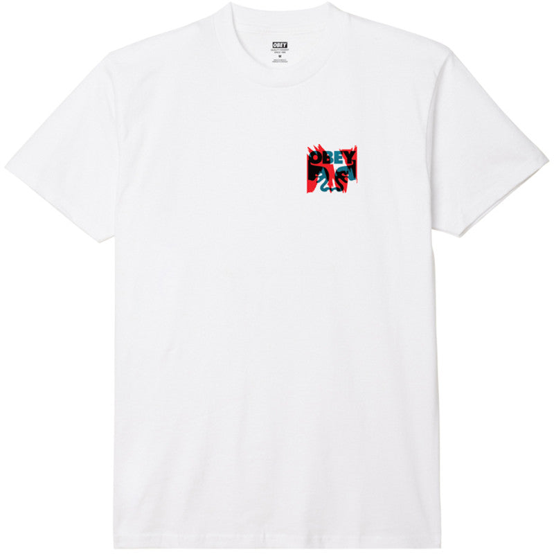 Obey Torn Posters Icon T-Shirt White