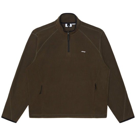 Obey Vetta Polar Fleece Pullover Sweater Andesite