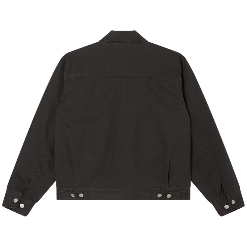 Obey Walter Work Jacket Black Faded Wash