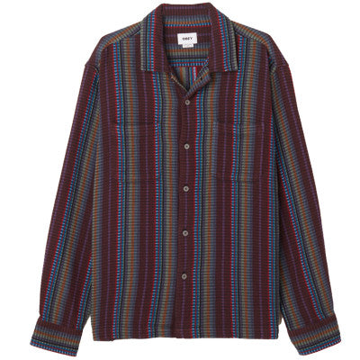 Obey Wanderer Longsleeve Woven Shirt Sepia