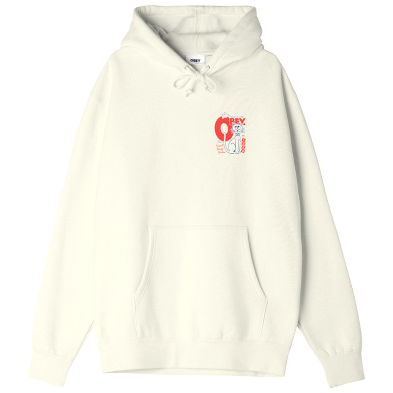 Obey Worlds Friendliest Hooded Sweater Unbleached